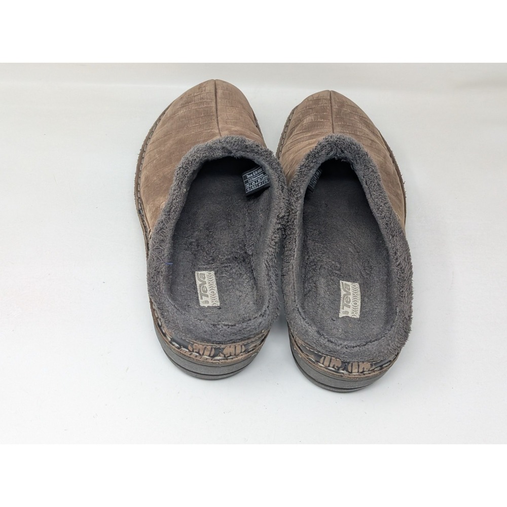Teva Shoes Womens 10 Brown Clog Suede Shearling Slip-On Comfort Winter 4060 - Picture 7 of 11